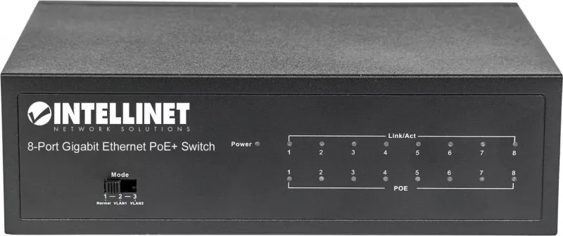 Switch Intellinet me 8 porta Gigabit PoE + VLAN