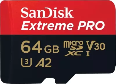Kartë memorie SanDisk Extreme Pro,64GB, MicroSDXC UHS-I,e zezë