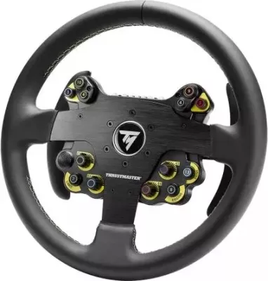 Timon garash Thrustmaster EVO Racing 32R, 32 cm, lëkurë, 25 butona, për PS5/PS4/Xbox/PC, i zi