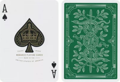 Letra loje Bicycle Monarchs Green, anglisht