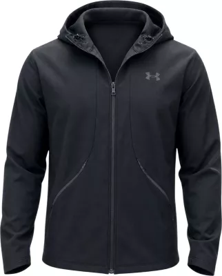 Duks me kapuç me zinxhir për meshkuj Under Armour UA Unstoppable Woven 6014621, i zi [Madhësia: XXL]