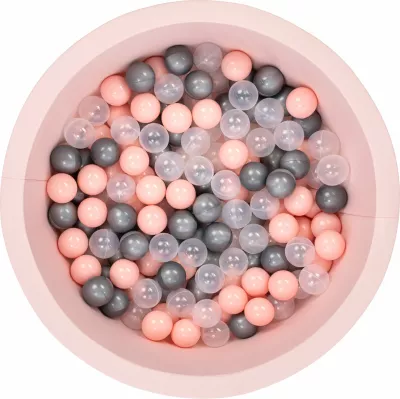 Pishinë me topa për fëmijë, ngjyrë rozë, Bubble Pops v14