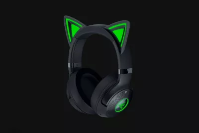 Kufje Razer Kraken Kitty V2 BT, wireless, LED, gaming, të zeza