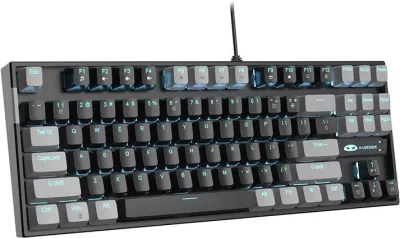 Tastierë mekanike MageGee MK-STAR, 87 taste, Red Switch, me kabllo, gri-e zezë