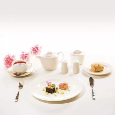 Nënfilxhan porcelani Fine Dine Crema 150 mm, krem, set 6 copë