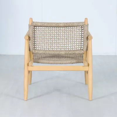 Karrige e ulët LALOU, natyrale, 73.5x67x80cm