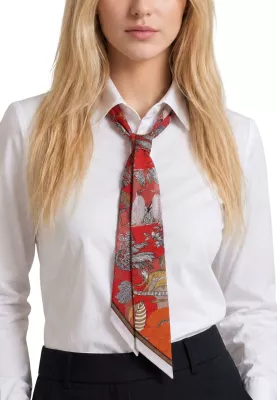 Fular për femra I am Foulard Floreale, i kuq