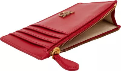 Portofol mbajtëse kartelash për femra Pinko AIRONE VITELLO SETA 100251 A0F1, e kuqe