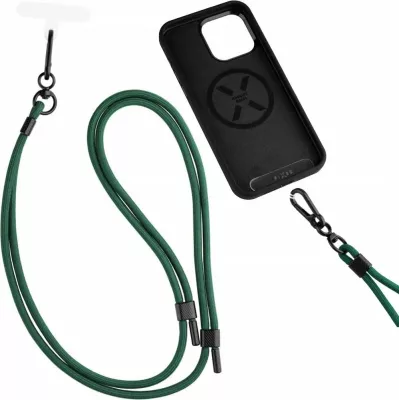 Litar universal për celular Fixed FIXNU-V-GRE, 40-76 cm, najlon, gjelbër