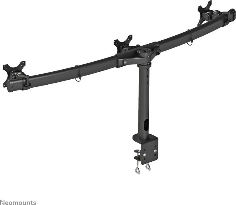 Krah monitori Newstar Neomounts FPMA-D700D3, për 3 monitorë, rregullim lartësie, clamp, e zezë