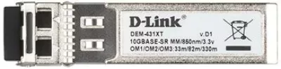 Transceiver SFP+ D-Link DEM-431XT 10Gb 10GBASE-SR 850nm MM me DDM