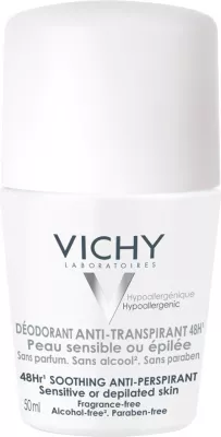 Deodorant roll-on për femra Vichy për lëkurë të ndjeshme, 50ml