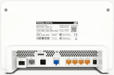 Ruter FRITZ!Box 5690 Pro, Wi-Fi 7, Tri-band, Bardhë
