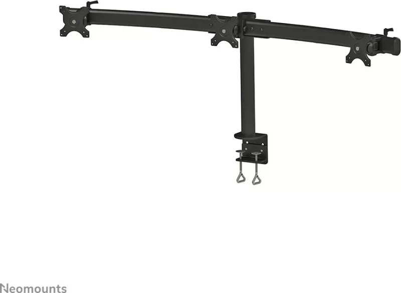 Krah monitori Newstar Neomounts FPMA-D700D3, për 3 monitorë, rregullim lartësie, clamp, e zezë