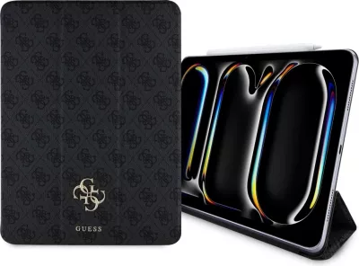 Mbështjellës Guess GUFC13PM24PS4SGK për iPad Pro 13" 2024, Magnetic 4G Big Logo, i zi