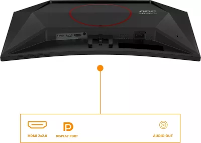 Monitor AOC C24G42E, 23.6", Full HD, 180Hz, i zi, i kuq