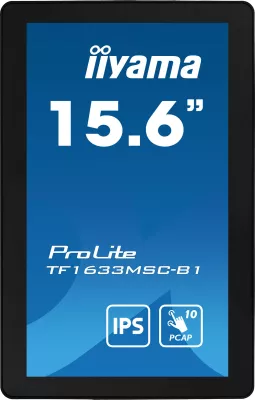 Monitor me prekje iiyama ProLite TF1633MSC-B1, 15.6 inç, Full HD, IPS, i zi