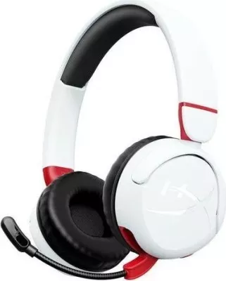 Kufje HyperX Cloud Mini Wireless, Bluetooth, mikrofon, bardhë