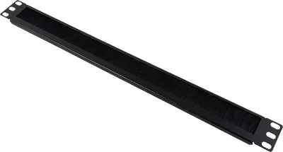 Panel brushë për rack A-LAN PK047, 1U, çelik, zi