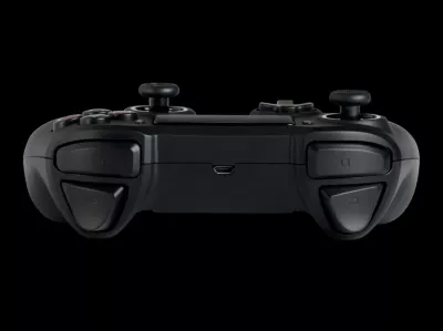 Kontroller wireless Nacon PS4 Asymmetric, deri 7 orë bateri, prizë 3.5mm, i zi