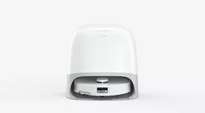 Robot fshesë Roborock Q Revo Curv, 0.325L, 2.5L bazë, i bardhë