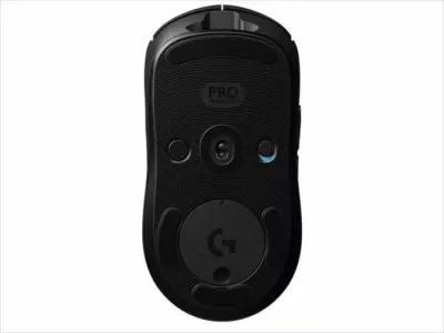Maus gaming wireless Logitech PRO 2 LIGHTSPEED, 80 g, 1 ms, RGB, bateri deri 95 orë, e zezë, set me receiver + kabllo USB-A në USB-C