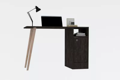 Tavolinë pune/studimi Hanah Home, Calvin, antracit dhe lis