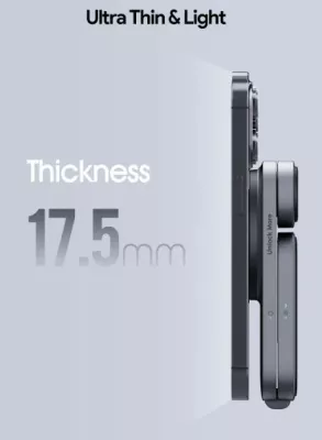 Stacion karikimi wireless 3-në-1 AUKEY LC-MC312 MagFusion Z Qi2, i palosshëm, i zi