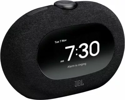 orë alarm me radio JBL Horizon 3, Bluetooth, DAB/DAB+/FM, USB-C, e zezë