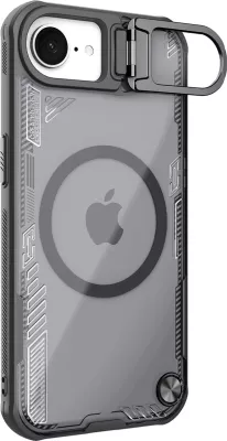 Mbështjellës Nillkin Iceblade Prop Magnetic me stand, për iPhone 16e, i zi