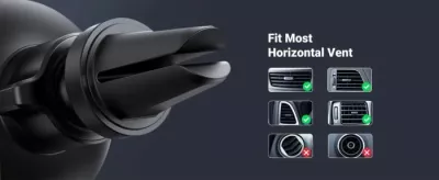 Mbajtës telefoni për veturë UGREEN Car Mount Gravity MPN 50564, montim në grilë ventilimi, vetëm portret, gri/argjendtë, 1 copë