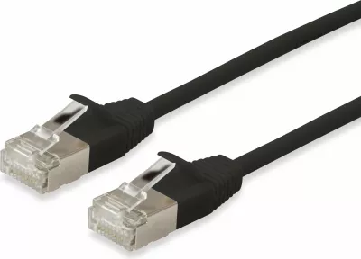 Kabllo rrjeti Equip Cat6a F/FTP Slim 20m e zezë