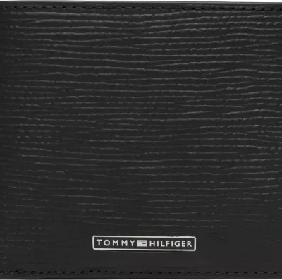 Portofol për meshkuj Tommy Hilfiger AM0AM14784, i zi