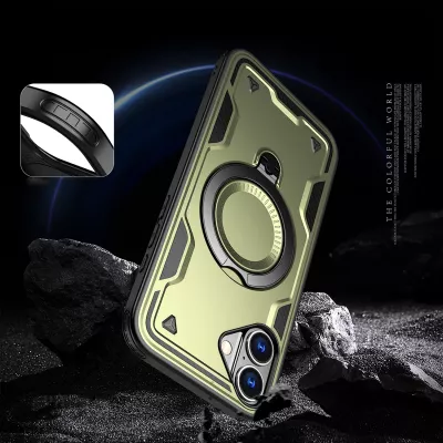 Mbështjellës Hurtel Hybrid Armor Trendy me MagSafe për iPhone 16, Jeshil