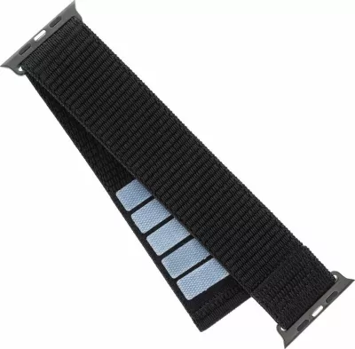 Rrip sportiv Fixed Nylon Sporty Strap për Apple Watch Ultra 49mm, 160-210 mm, FIXNST2-1029-BK, i zi