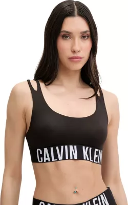 Sutjenë bralette Calvin Klein Underwear LV00QF8751, e zezë
