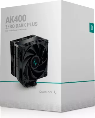 Ftohës ajri DeepCool AK400 ZERO DARK PLUS, 12 cm, 500 RPM, 1650 RPM, Ngjyrë e zezë