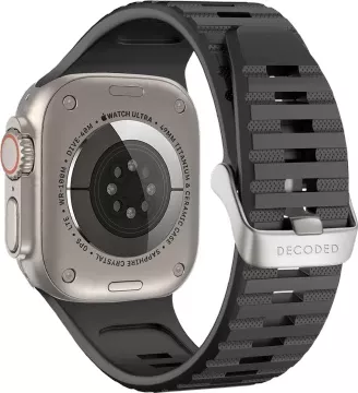 Rrip silikoni për Apple Watch Decoded Ultra Traction, i zi, 49/45/44/42 mm