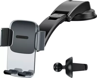 Mbajtës telefoni për makinë Baseus Easy Control Clamp SUYK000-001, i zi