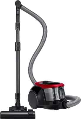 Fshesë me korrent cilindrike Samsung VC07M2110SR/GE, 1.5 L, 700 W, pa qese, e zezë me të kuqe