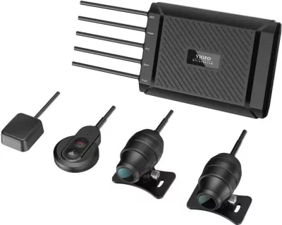 Kamerë motoçiklete Viofo MT1, 1080p, WiFi, GPS, 32GB, dy kanale, e zezë