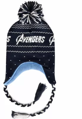 Kapë dimërore Difuzed Avengers Xmas Sherpa One size, blu e errët