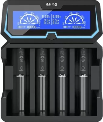Karikues për bateri XTAR X4, 18650, i zi