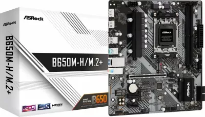 Pllakë amë ASRock B650M-H/M.2 Micro ATX, DDR5, PCIe 5.0 M.2