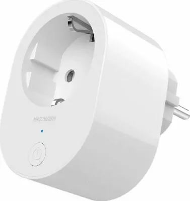 Prizë smart Xiaomi Mi Smart Plug 2, Wi‑Fi, kontroll me aplikacion dhe zë, e bardhë