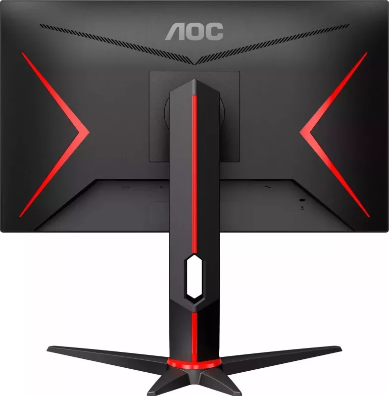 Monitor për lojëra AOC Q24G2A/BK, 23.8", IPS, QHD, 165 Hz, DisplayPort, HDMI 2.0, me ngjyrë të zeza dhe të kuqe