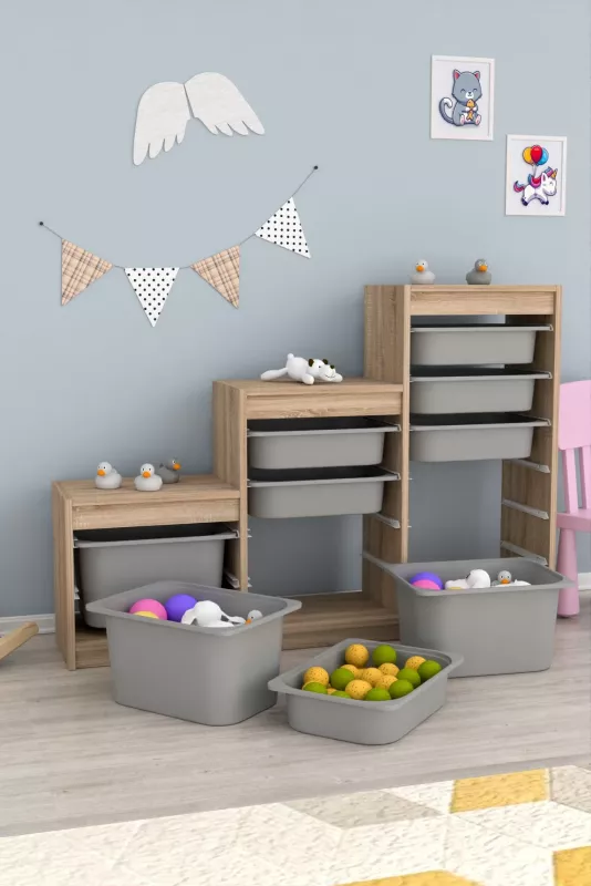 Dollap multifunksional Hanah Home, Sonomo-Gri