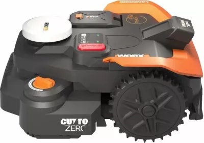 Robot kositës bari Worx Landroid Vision Cloud L3000, 3000 m², 20V 5Ah, 22 cm, portokalli/zi