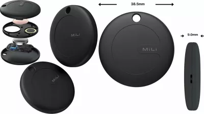 GPS lokator MiLi MiTag ANDROID, IPX67, CR2032, i zi