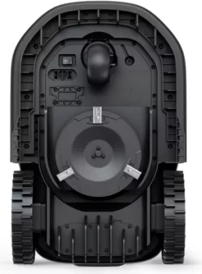 Robot kositës bari TERRAMOW V1000, 1200 m², AI TerraVision 2.0 (3 kamera), Wi‑Fi/4G, IPX6, gri, set me stacion karikimi